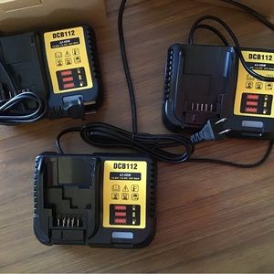 Battery chargers, 20v, Dewalt replacement, set of three